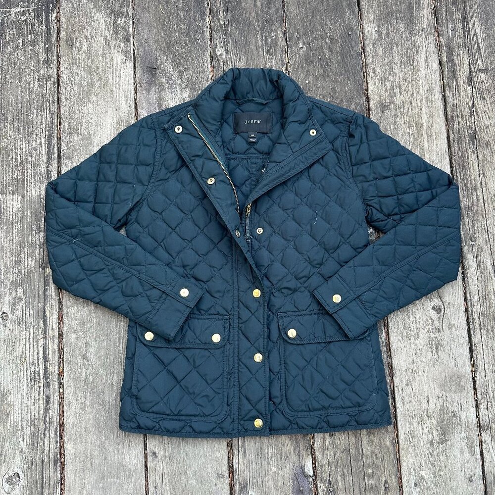 Vintage JCrew Quilted Downtown Coat